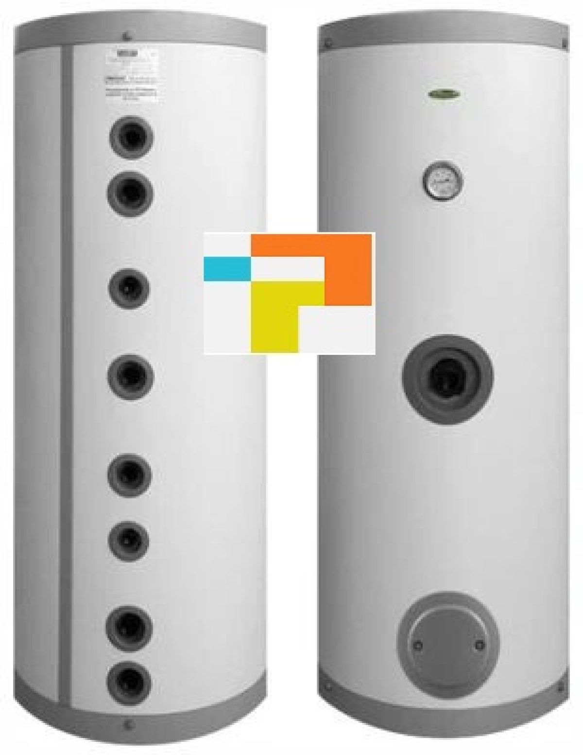 Elektromet WGJ-S DUO FIT (SZARY) wymiennik c.w.u z podwójną wężownicą 220l 066-22-205