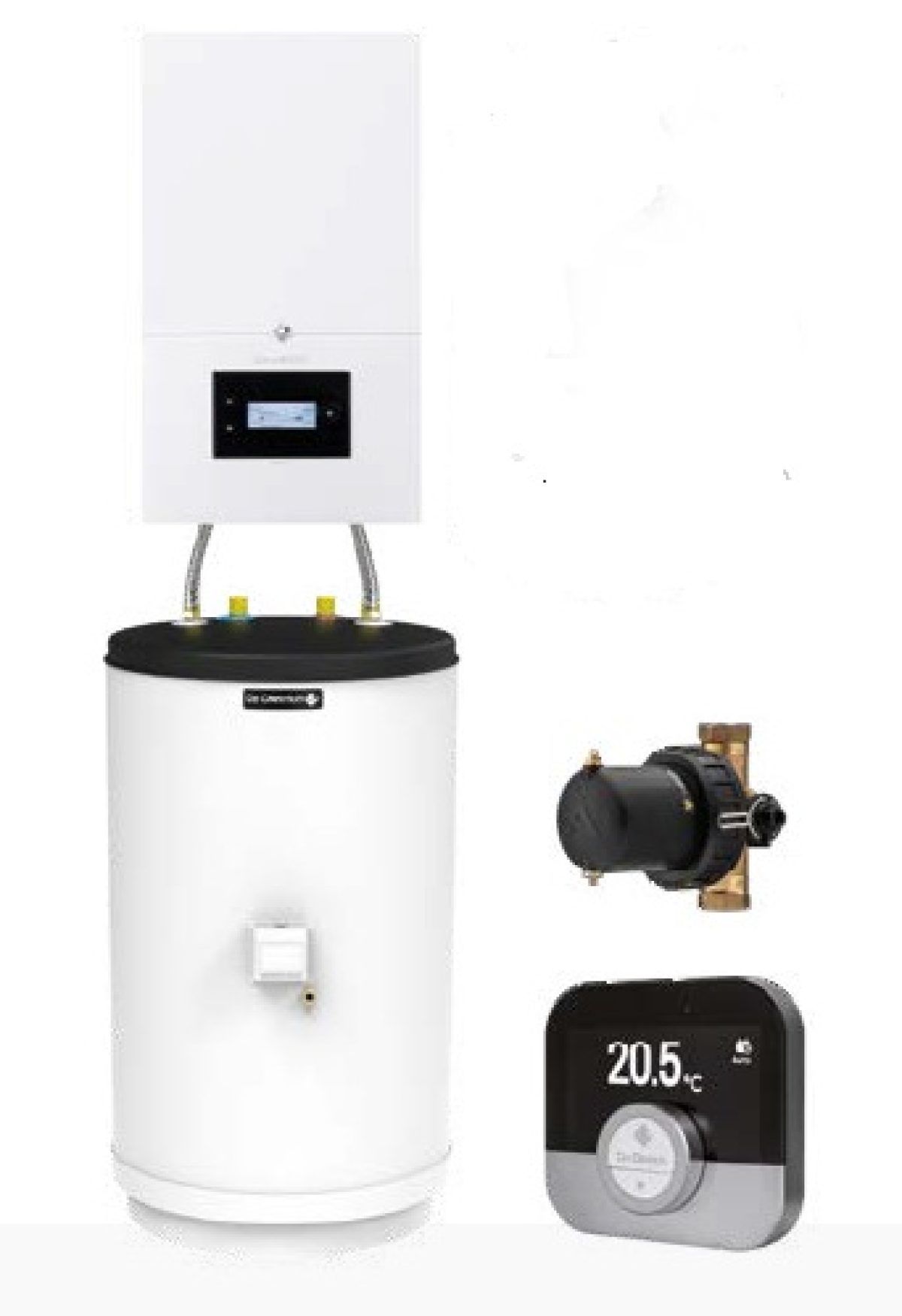 Kocioł kondensacyjny 1-funkcyjny DE DIETRICH MCR4 24 + AQUAvie 150l + SMART TC + filtrem magnetycznym 3/4" MagnaClean XS90 | 7857045150AQVTCX