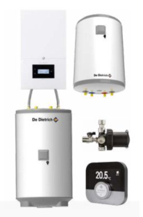 Kocioł kondensacyjny 1-funkcyjny DE DIETRICH MCR4 24 + AQUAvie 125l + SMART TC + filtrem magnetycznym 3/4" MagnaClean XS90 | 7857045125AQVTCX