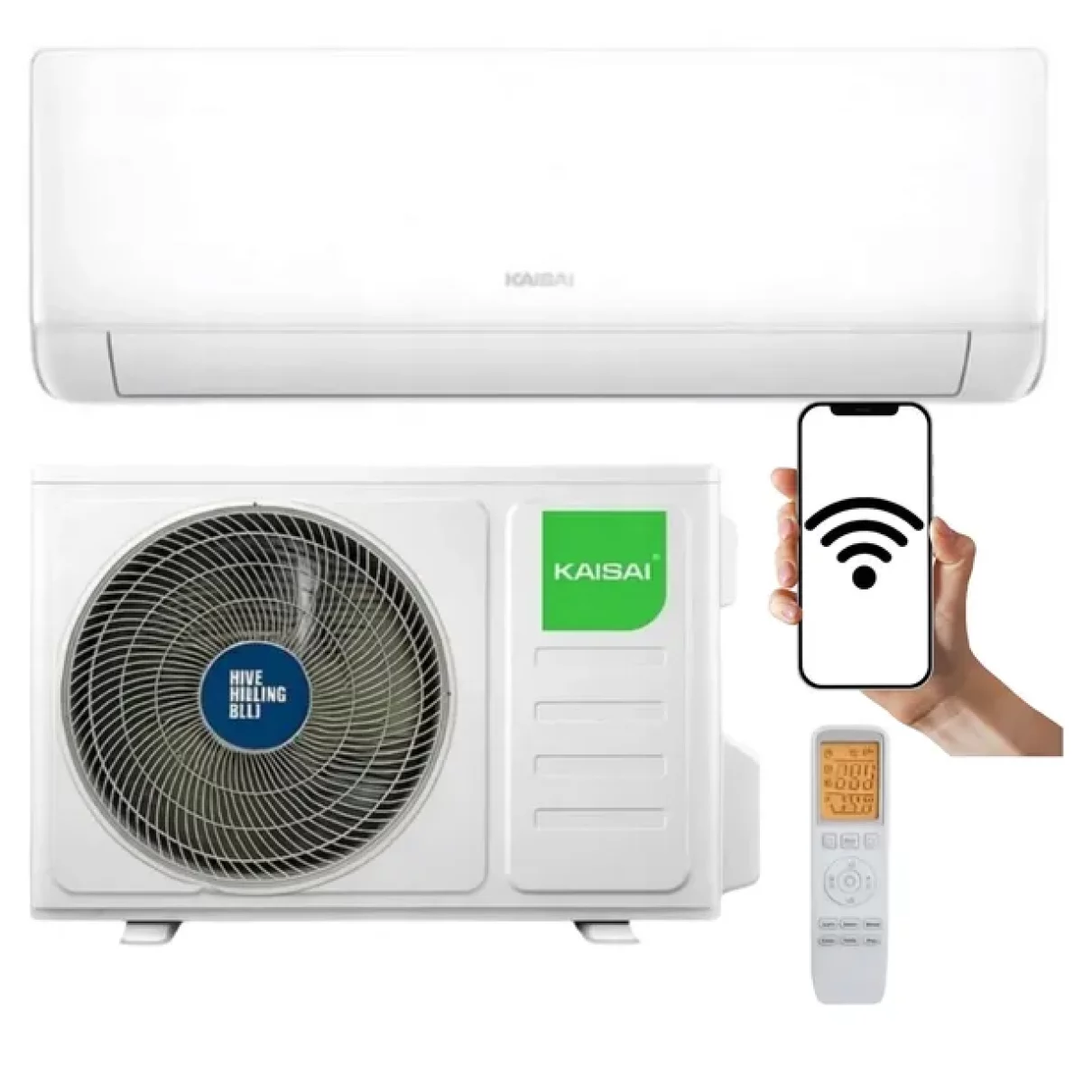 Klimatyzator ścienny Kaisai EVO 2,7 kW Klimatyzacja SPLIT grzanie-chłodzenie Zestaw z WiFi