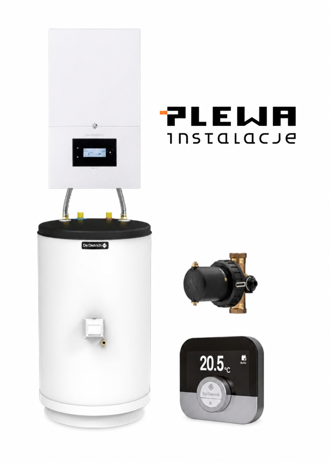 De Dietrich pakiet: Vivadens 19kW+Aquavie125+Smart TC+filtr XS90